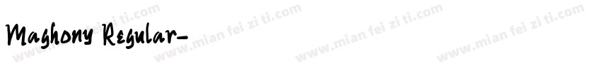 Maghony Regular字体转换